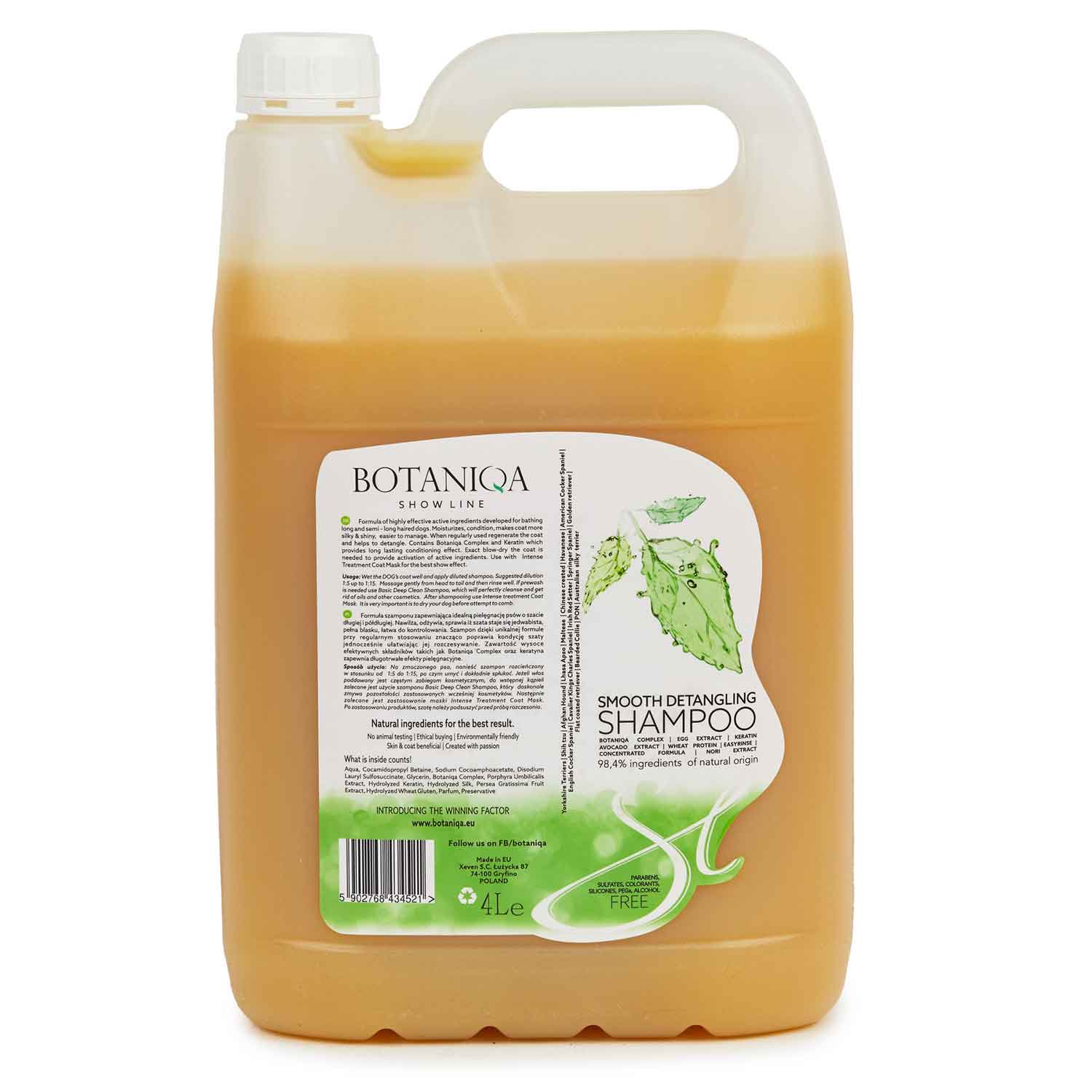 Botaniqa Smooth Detangler Shampoo 1.05 Gallon