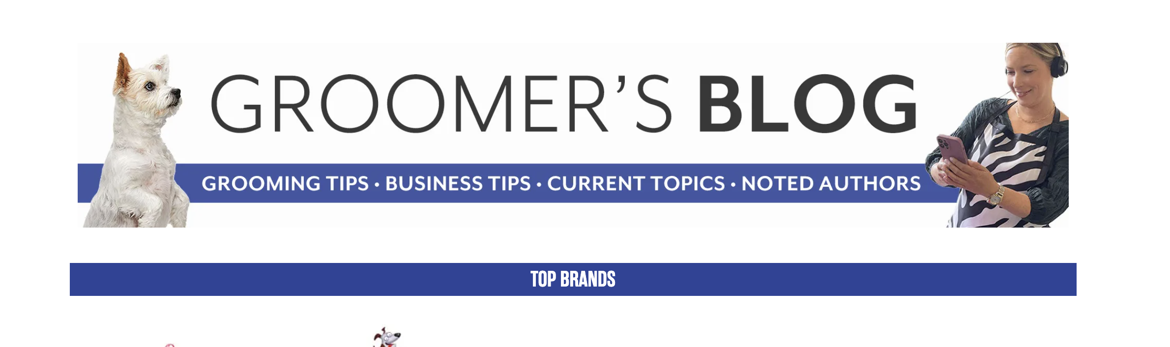 Groomer's Blog and top brands